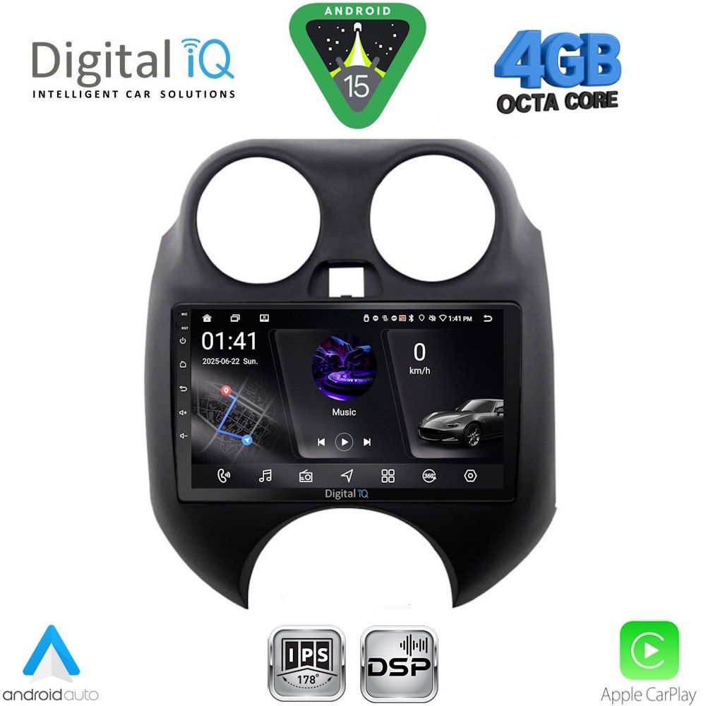 DIGITAL IQ RSG 6459_CPA (9inc) MULTIMEDIA TABLET for NISSAN MICRA mod. 2010-2014