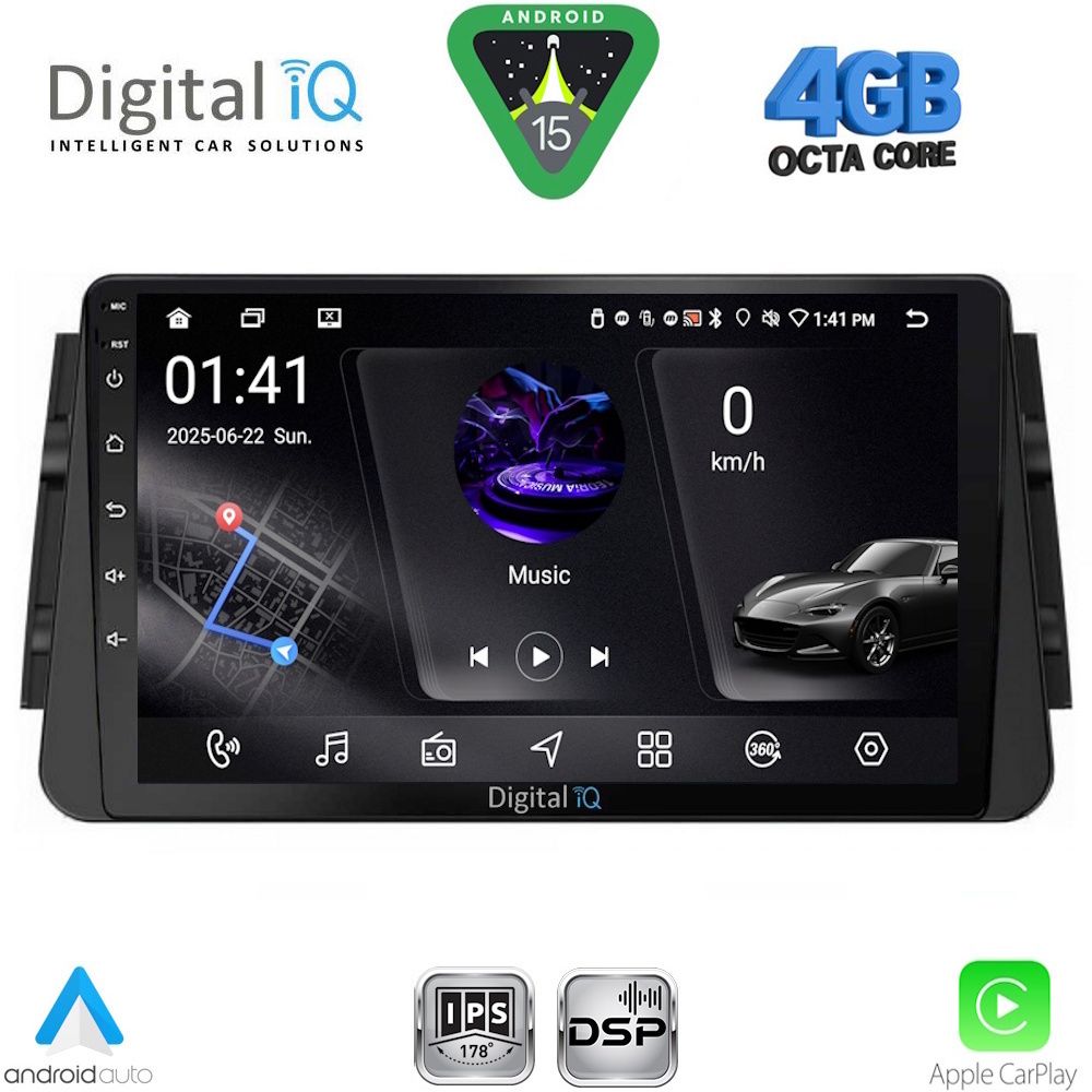 DIGITAL IQ RSG 6460_CPA (9inc) MULTIMEDIA TABLET for NISSAN MICRA mod. 2017-2025