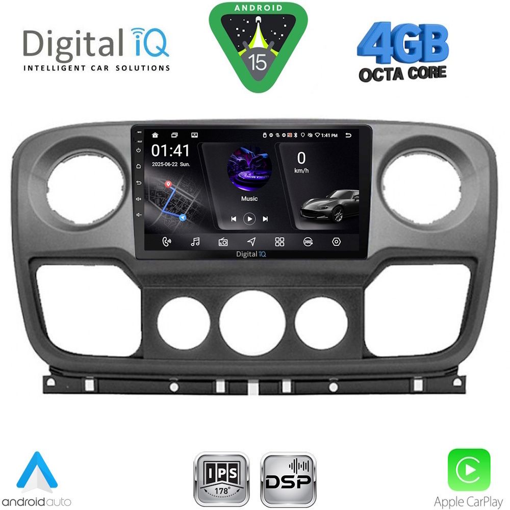 DIGITAL IQ RSG 6463_CPA (10inc) MULTIMEDIA TABLET for NISSAN NV400 - OPEL MOVANO - RENAULT MASTER mod. 2010-2020