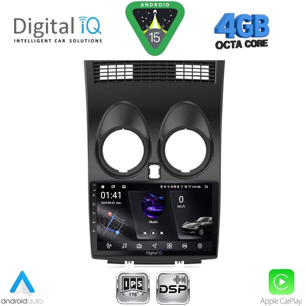 DIGITAL IQ RSG 6466_CPA (9inc) MULTIMEDIA TABLET for NISSAN QASHQAI mod. 2007-2014