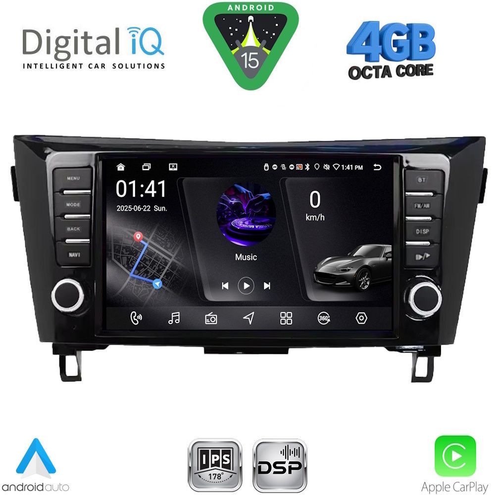DIGITAL IQ RSG 6467_CPA (9inc) MULTIMEDIA TABLET for NISSAN QASHQAI - XTRAIL mod. 2014-2021