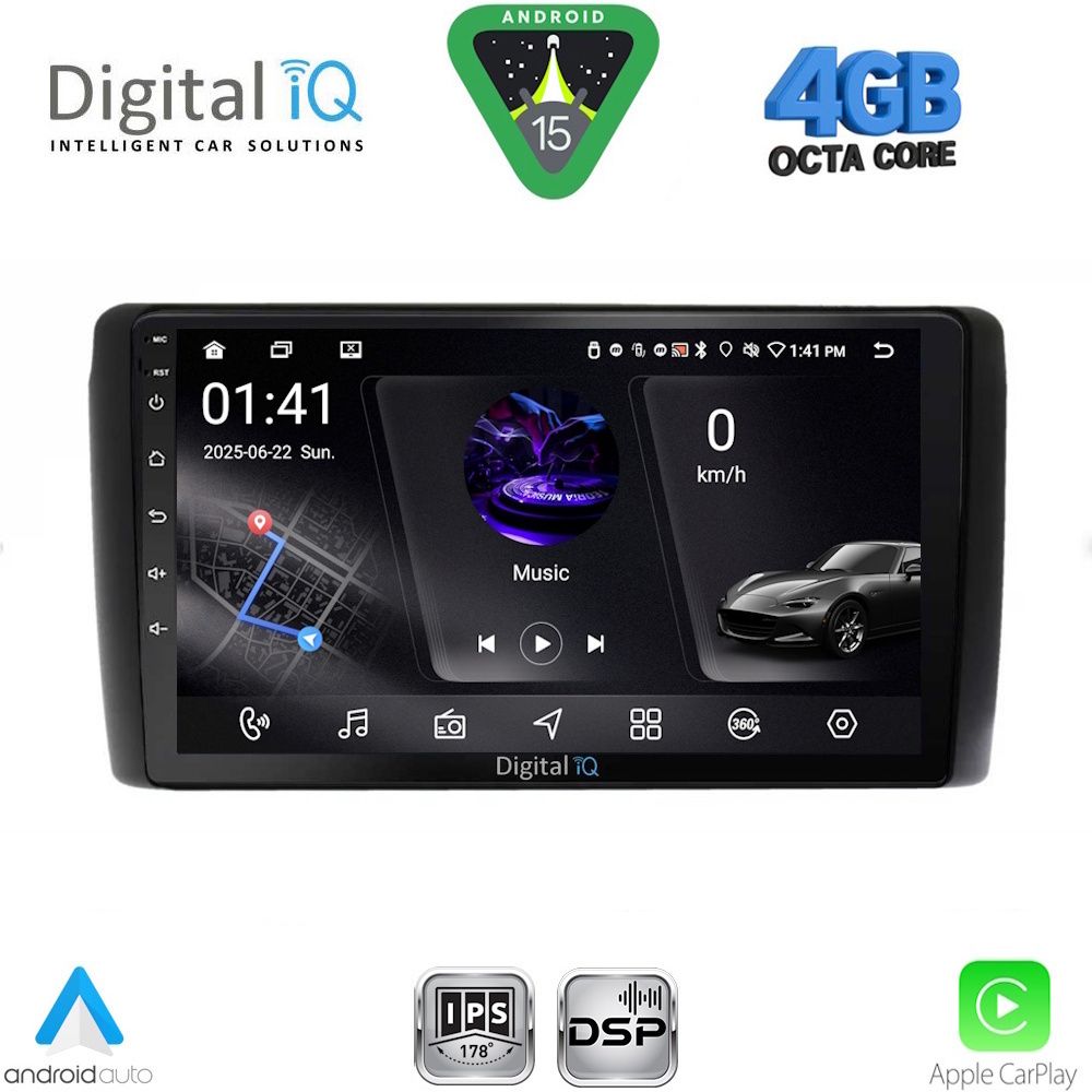 DIGITAL IQ RSG 6472_CPA (9inc) MULTIMEDIA TABLET for NISSAN LEAF mod. 2009-2017