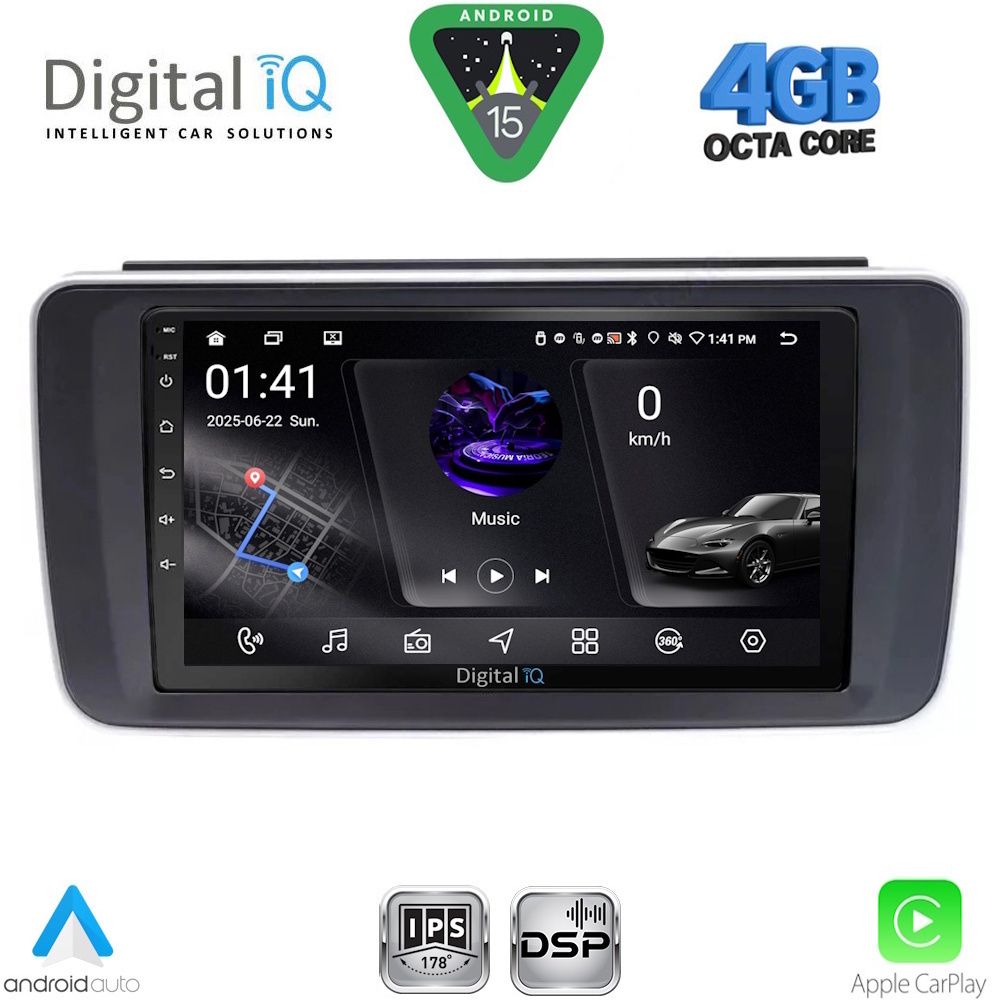 DIGITAL IQ RSG 6473_CPA (9inc) MULTIMEDIA TABLET for NISSAN LEAF mod. 2018-2026