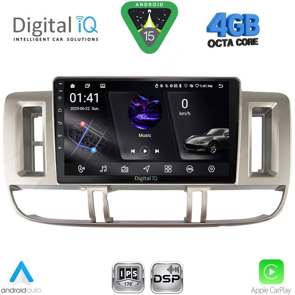 DIGITAL IQ RSG 6474_CPA (9inc) MULTIMEDIA TABLET for NISSAN XTRAIL mod. 2000-2004