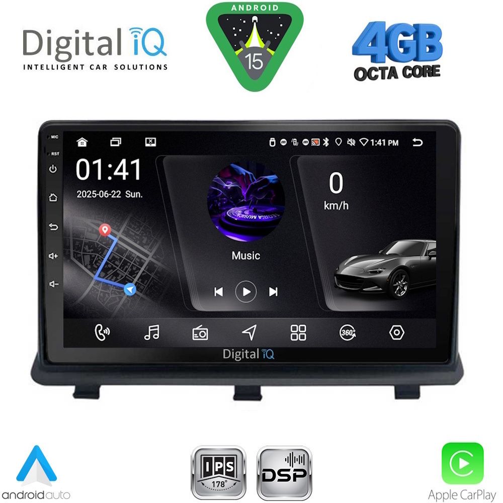 DIGITAL IQ RSG 6480_CPA (9inc) MULTIMEDIA TABLET for OPEL ANTARA mod. 2006-2016