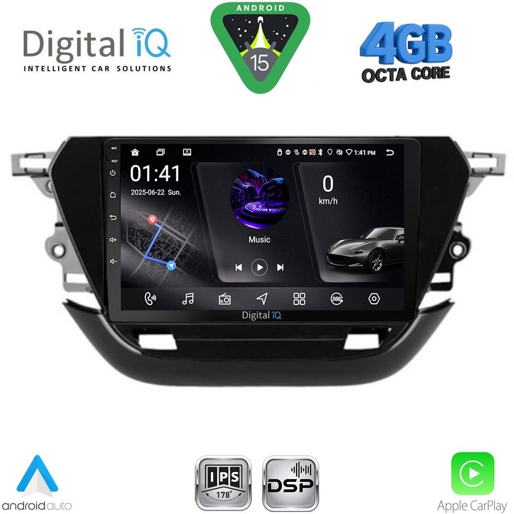 DIGITAL IQ RSG 6487_CPA (9inc) MULTIMEDIA TABLET for OPEL CORSA F mod. 2019-2024