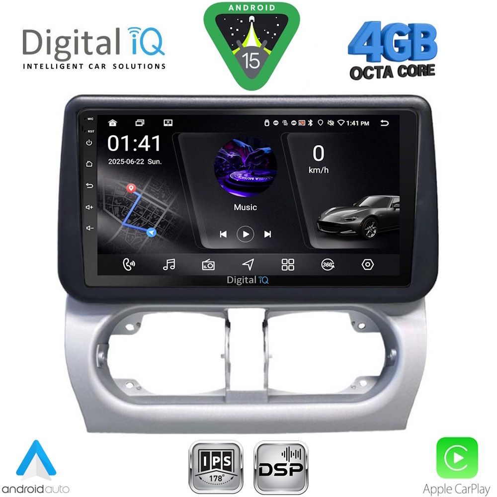 DIGITAL IQ RSG 6500_CPA (9inc) MULTIMEDIA TABLET for OPEL CORSA C mod 2000-2006 - TIGRA mod. 2004-2009