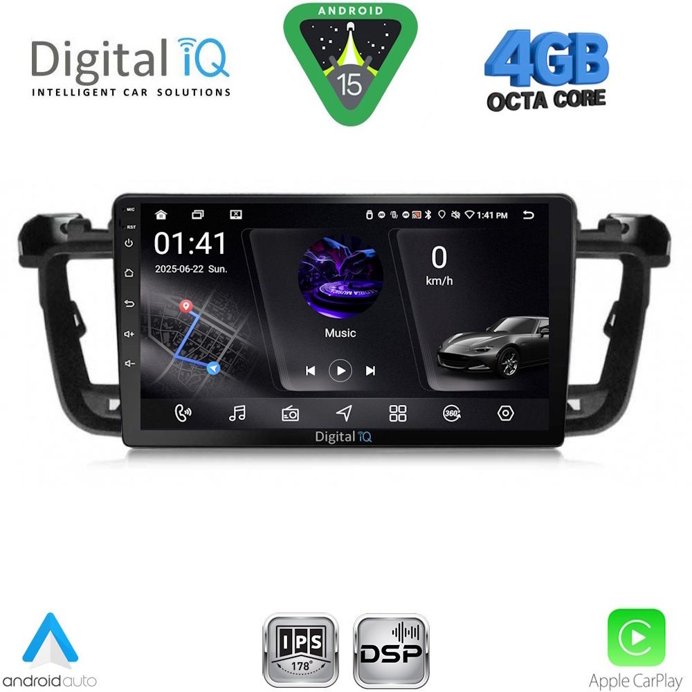 DIGITAL IQ RSG 6518_CPA (9inc) MULTIMEDIA TABLET for PEUGEOT 508 mod. 2010-2016
