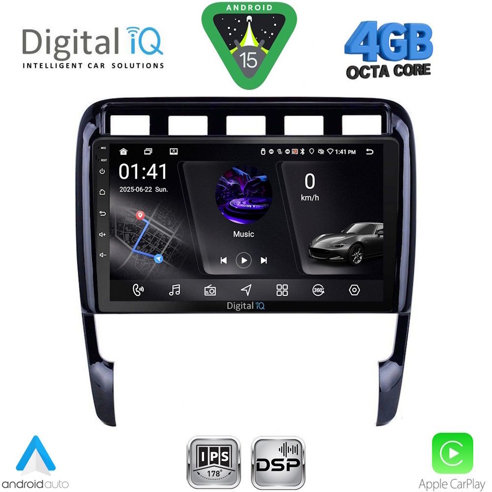 DIGITAL IQ RSG 6535_CPA (9inc) MULTIMEDIA TABLET for PORSCHE CAYENNE mod. 2002-2011