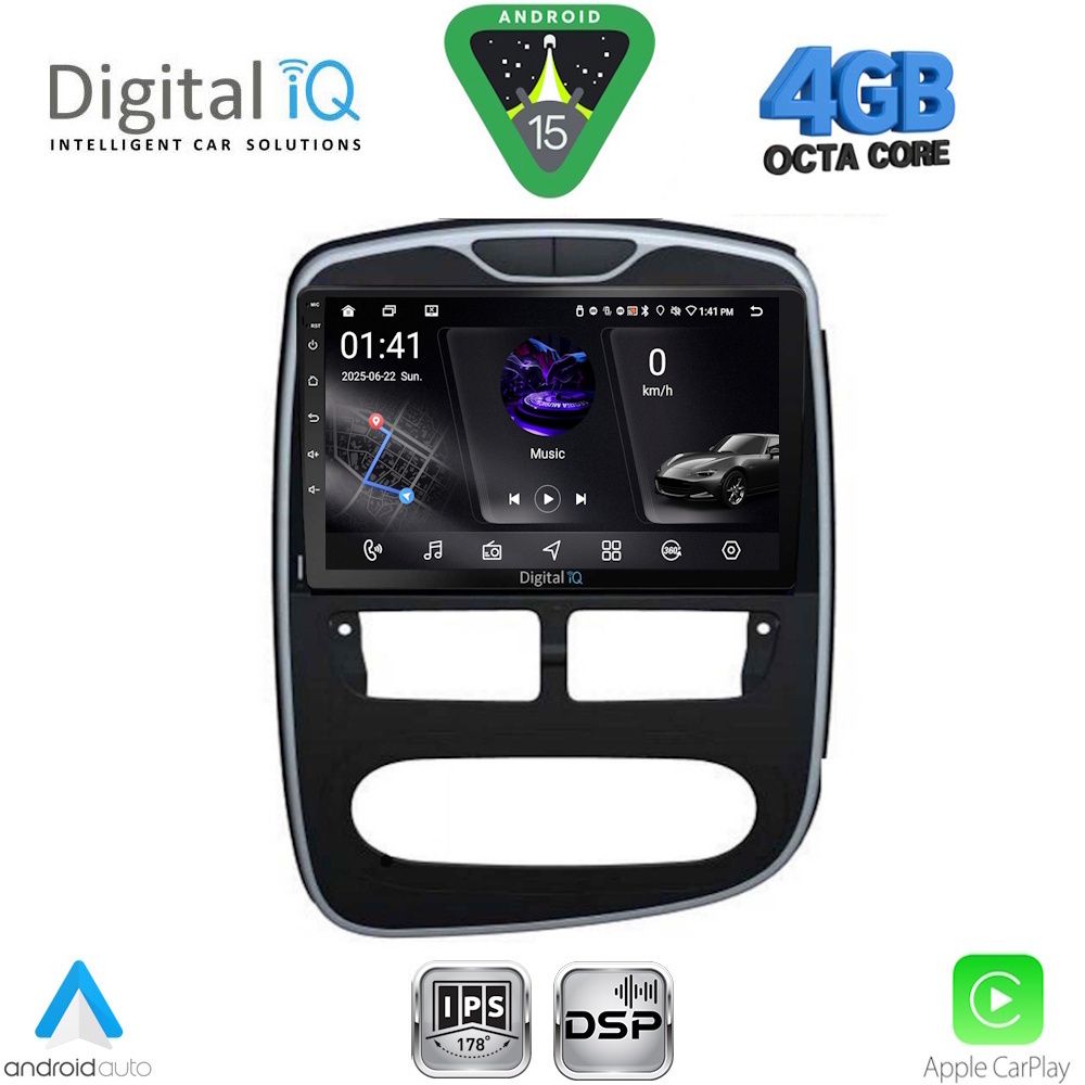 DIGITAL IQ RSG 6544_CPA (10inc) MULTIMEDIA TABLET for RENAULT CLIO mod. 2012-2015