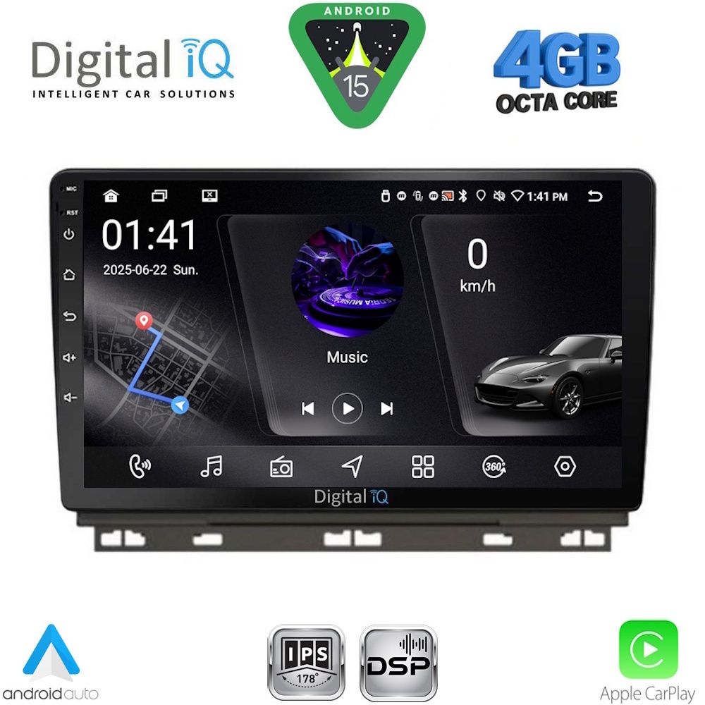 DIGITAL IQ RSG 6546_CPA (9inc) MULTIMEDIA TABLET for RENAULT CLIO - CAPTUR mod. 2019-2026