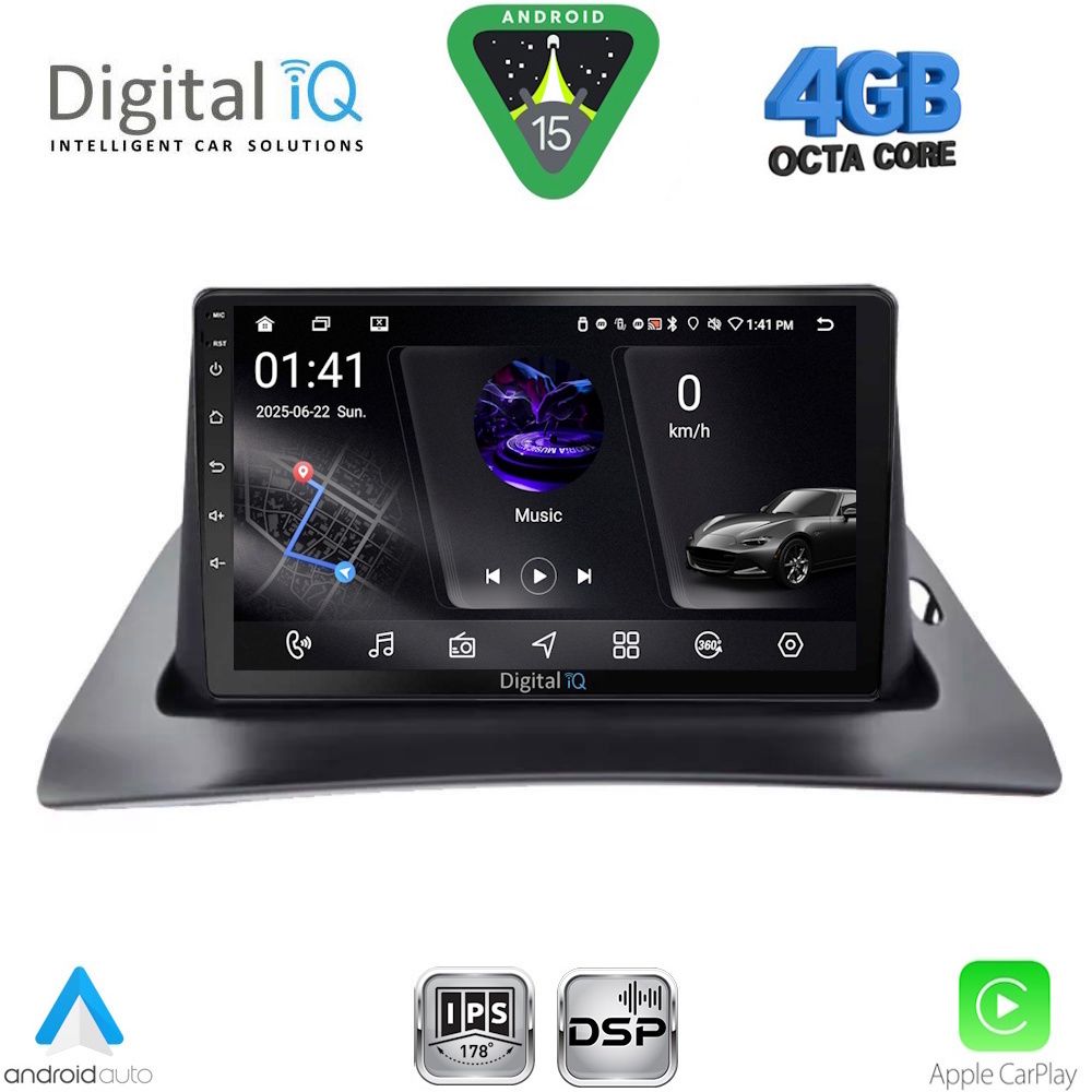 DIGITAL IQ RSG 6550_CPA (9inc) MULTIMEDIA TABLET for RENAULT KANGOO mod. 2010-2021