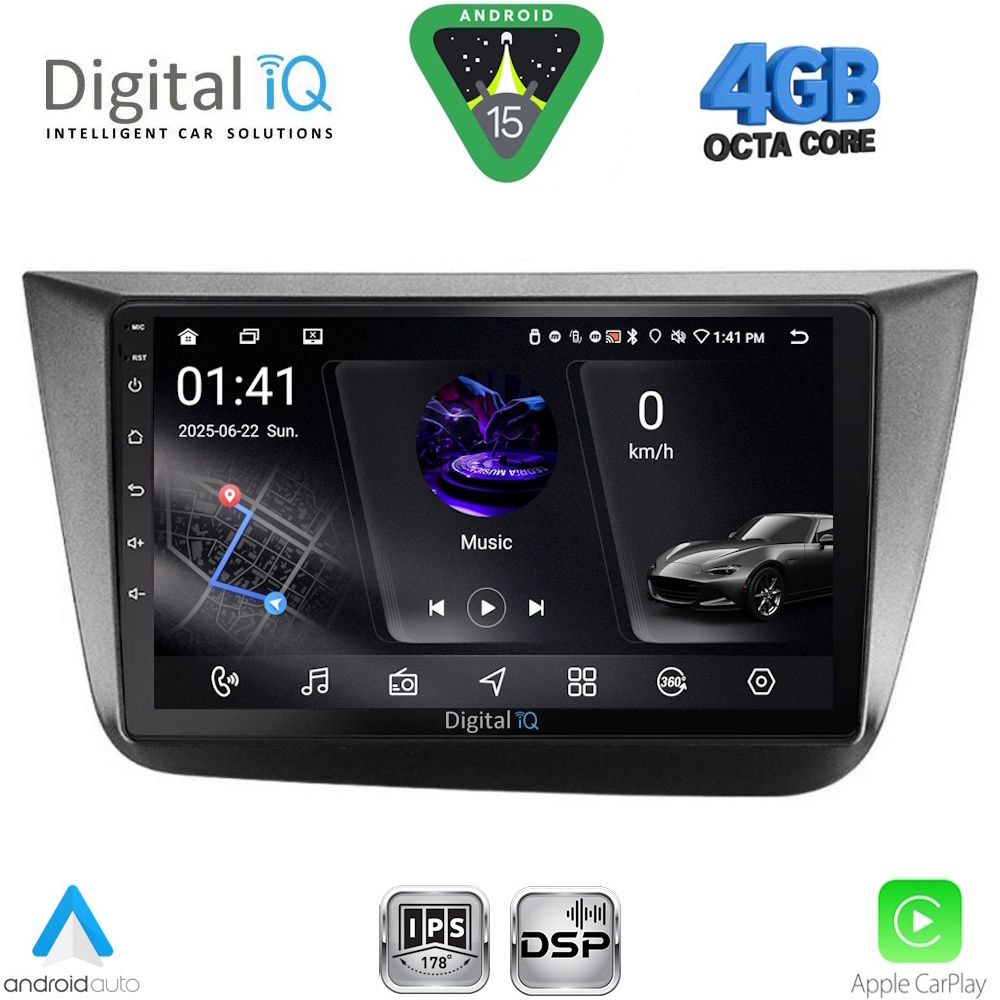 DIGITAL IQ RSG 6570_CPA (9inc) MULTIMEDIA TABLET for SEAT ALTEA mod. 2004-2015