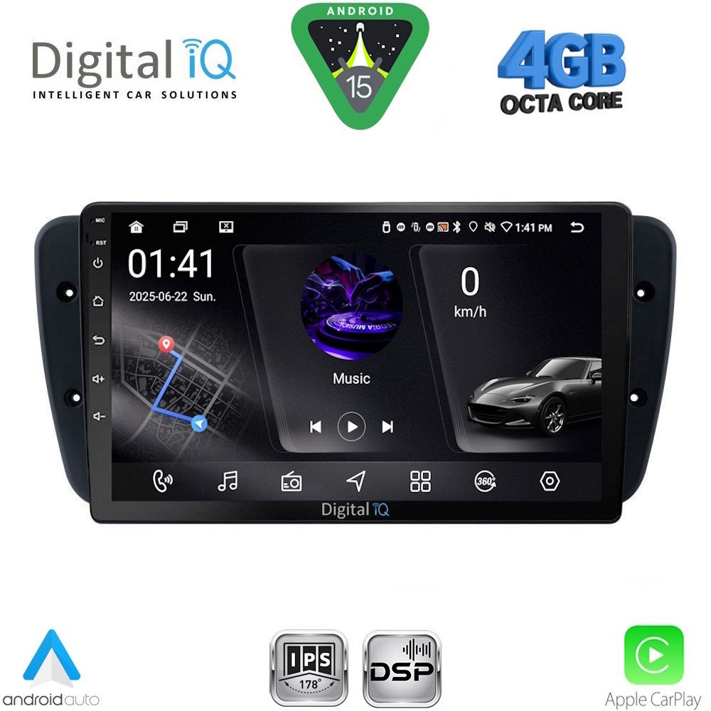 DIGITAL IQ RSG 6571_CPA (9inc) MULTIMEDIA TABLET for SEAT IBIZA mod. 2008-2015