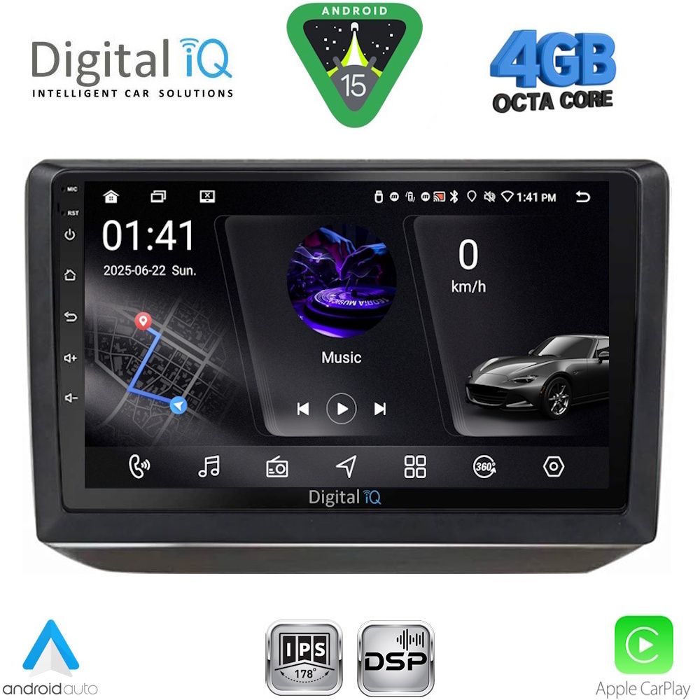 DIGITAL IQ RSG 6581_CPA (10inc) MULTIMEDIA TABLET for SKODA FABIA mod. 2008-2014