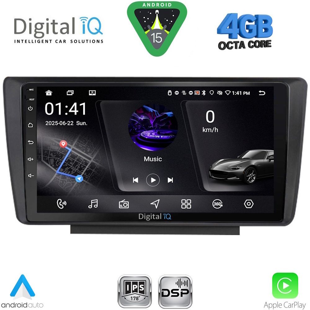 DIGITAL IQ RSG 6594_CPA (9inc) MULTIMEDIA TABLET for SKODA OCTAVIA 5 mod. 2005-2012