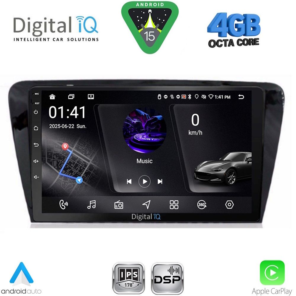 DIGITAL IQ RSG 6597_CPA (10inc) MULTIMEDIA TABLET for SKODA OCTAVIA 7 mod. 2013-2021