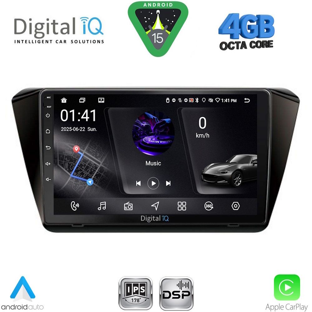 DIGITAL IQ RSG 6605_CPA (10inc)MULTIMEDIA TABLET for SKODA SUPERB mod. 2015-2023