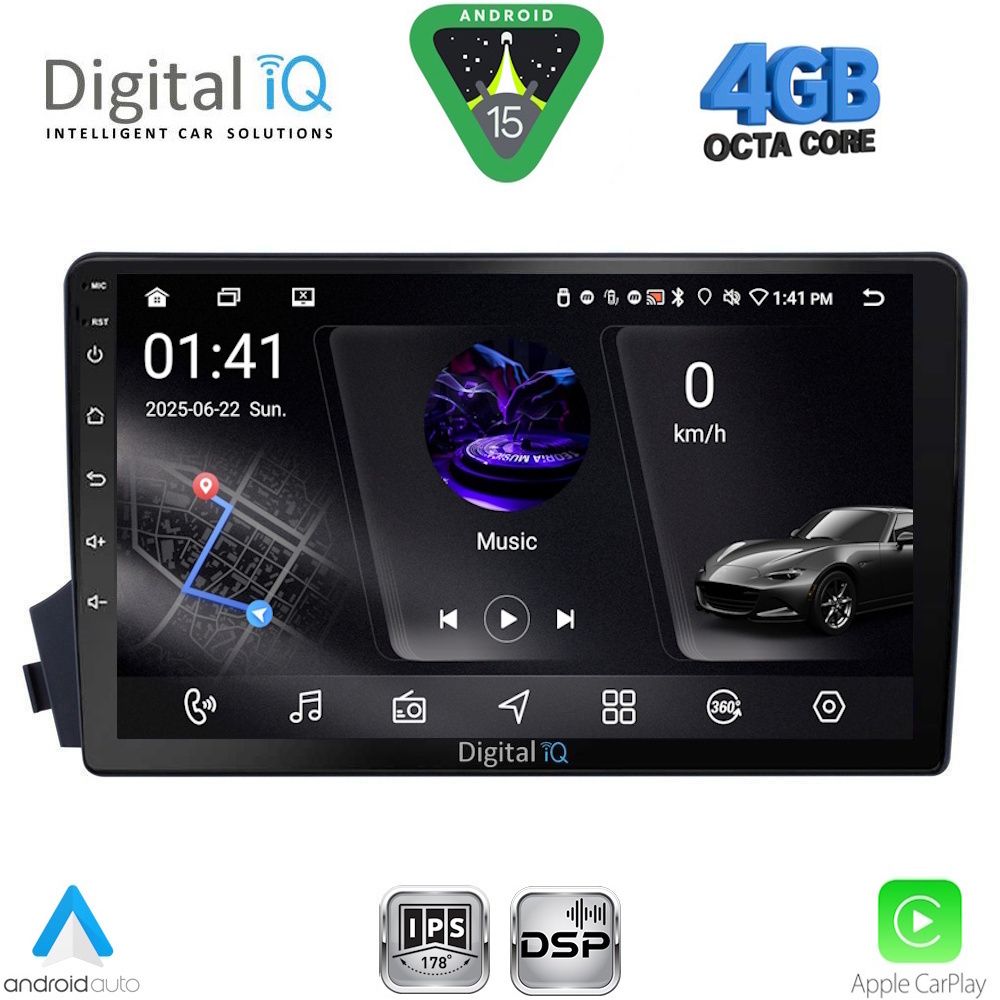 DIGITAL IQ RSG 6650_CPA (9inc) MULTIMEDIA TABLET for SSANGYONG ACTYON – KYRON mod. 2006-2015