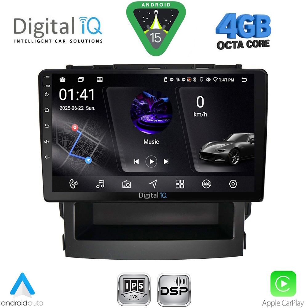 DIGITAL IQ RSG 6664_CPA (9inc) MULTIMEDIA TABLET for SUBARU FORESTER - IMPREZA mod. 2019-2024