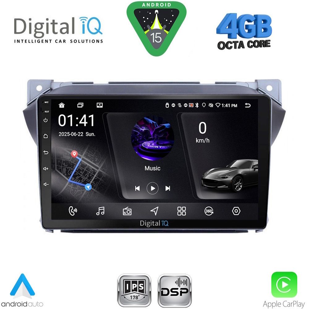 DIGITAL IQ RSG 6670_CPA (9inc) MULTIMEDIA TABLET for SUZUKI ALTO - NISSAN PIXO mod. 2009-2014