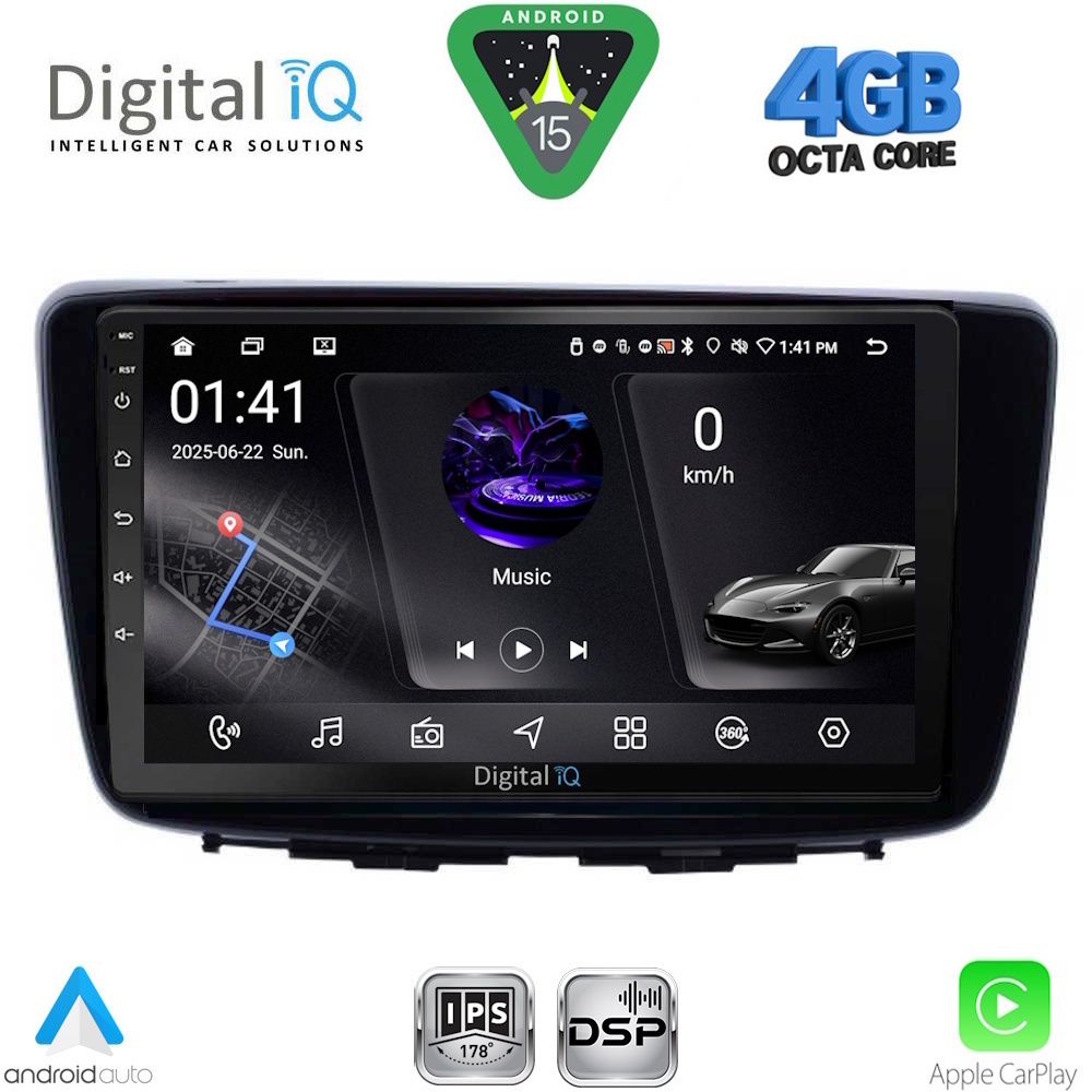 DIGITAL IQ RSG 6672_CPA (9inc) MULTIMEDIA TABLET for SUZUKI BALENO mod. 2016-2022