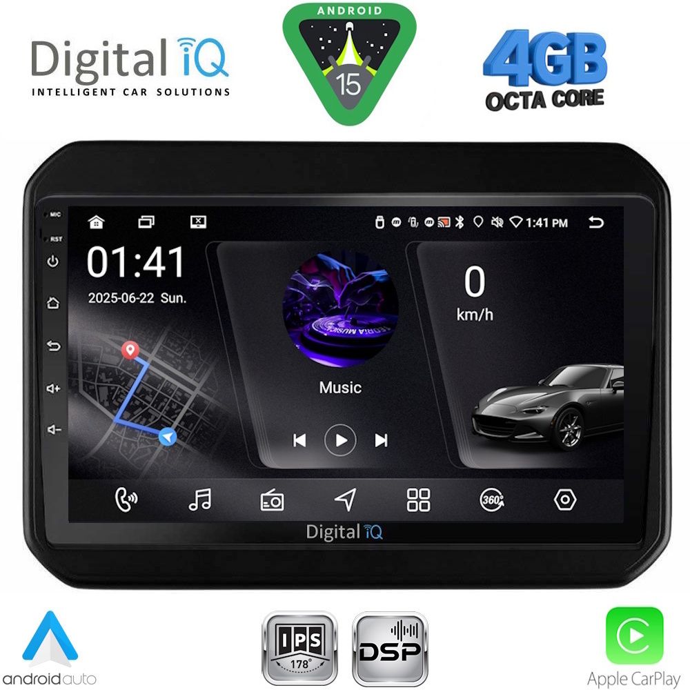 DIGITAL IQ RSG 6676_CPA (9inc) MULTIMEDIA TABLET for SUZUKI IGNIS mod. 2016-2026