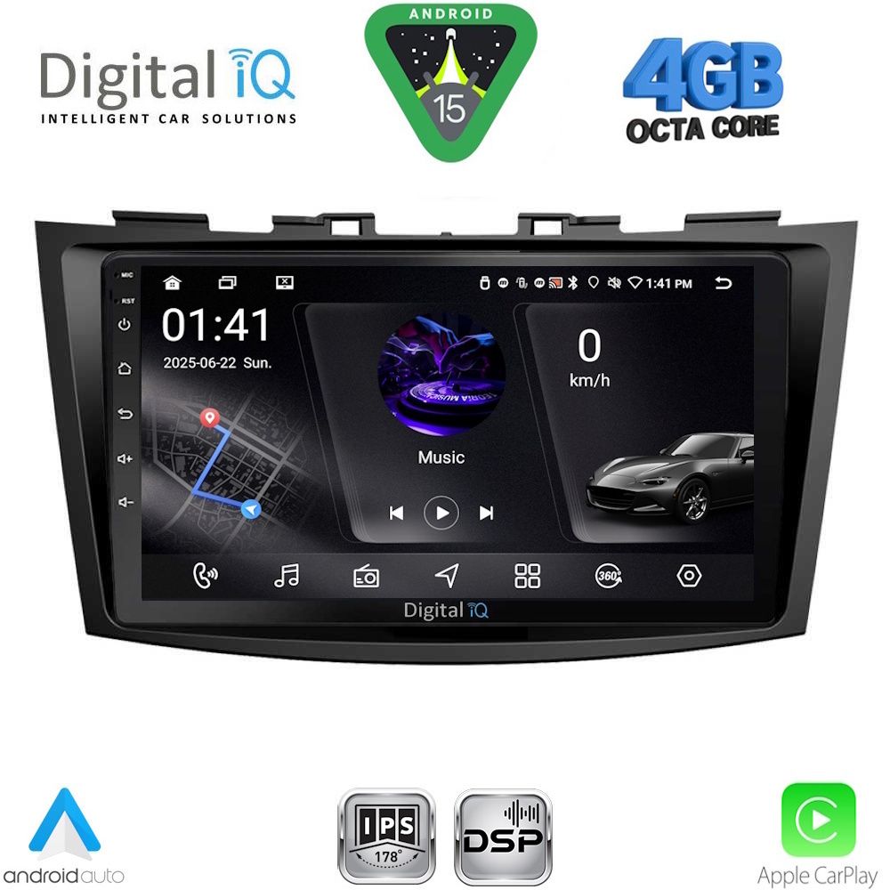 DIGITAL IQ RSG 6685_CPA (9inc) MULTIMEDIA TABLET for SUZUKI SWIFT mod. 2011-2016