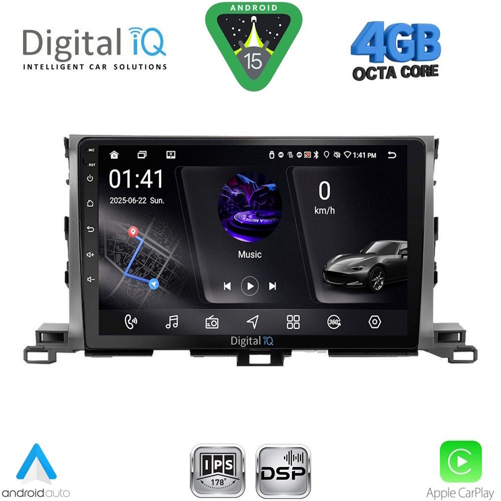 DIGITAL IQ RSG 6700_CPA (10inc) MULTIMEDIA TABLET for TOYOTA HIGHLANDER mod. 2014-2019