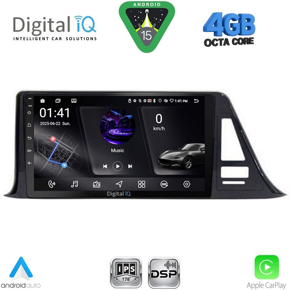 DIGITAL IQ RSG 6709_CPA (9inc) MULTIMEDIA TABLET for TOYOTA CH-R mod. 2017-2023