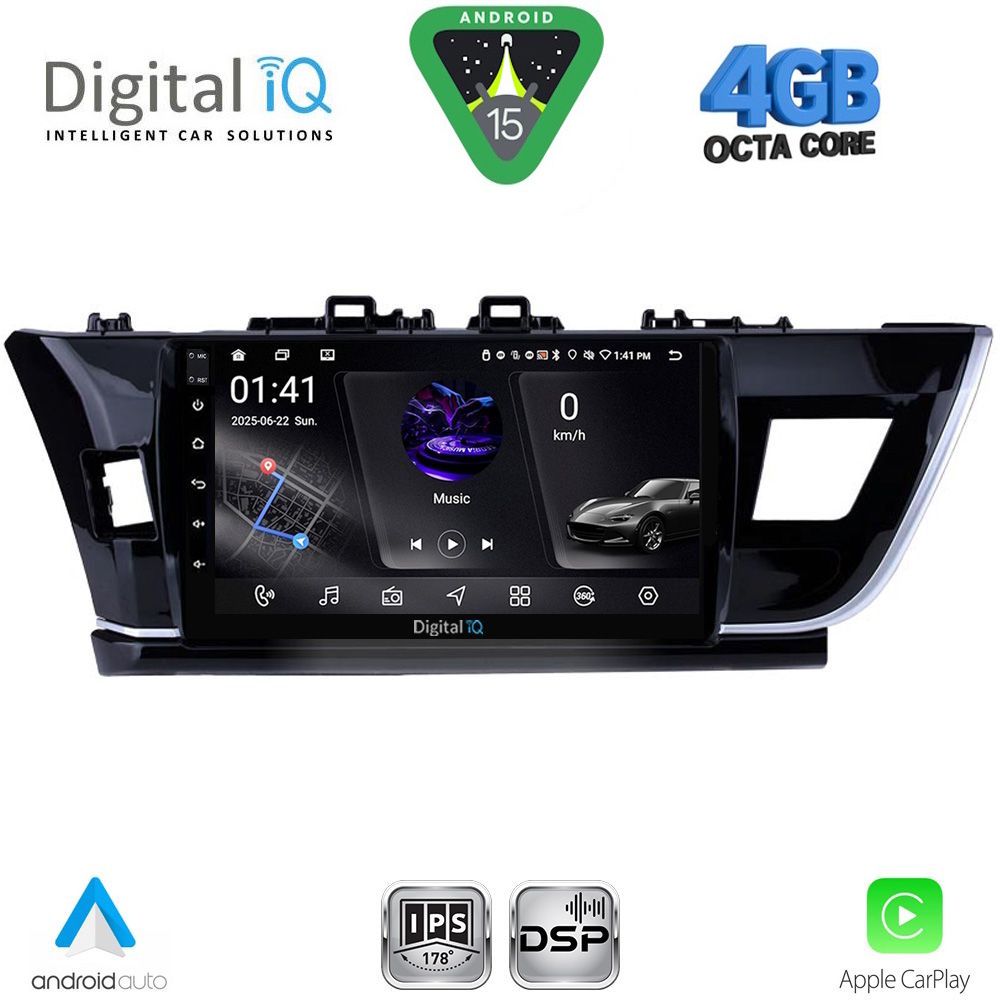 DIGITAL IQ RSG 6714BIG_CPA (10inc) MULTIMEDIA TABLET for TOYOTA COROLLA mod. 2013-2016