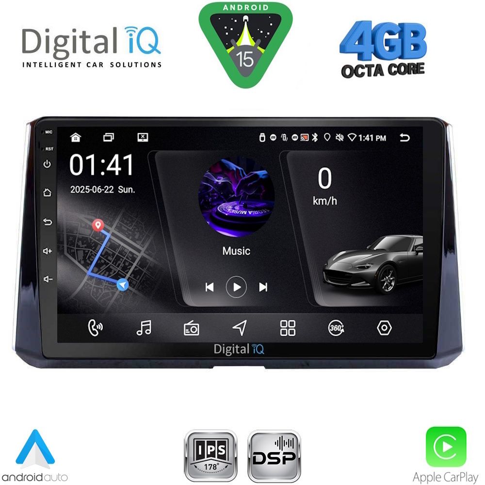 DIGITAL IQ RSG 6716_CPA (10inc) MULTIMEDIA TABLET for TOYOTA COROLLA mod. 2019-2026