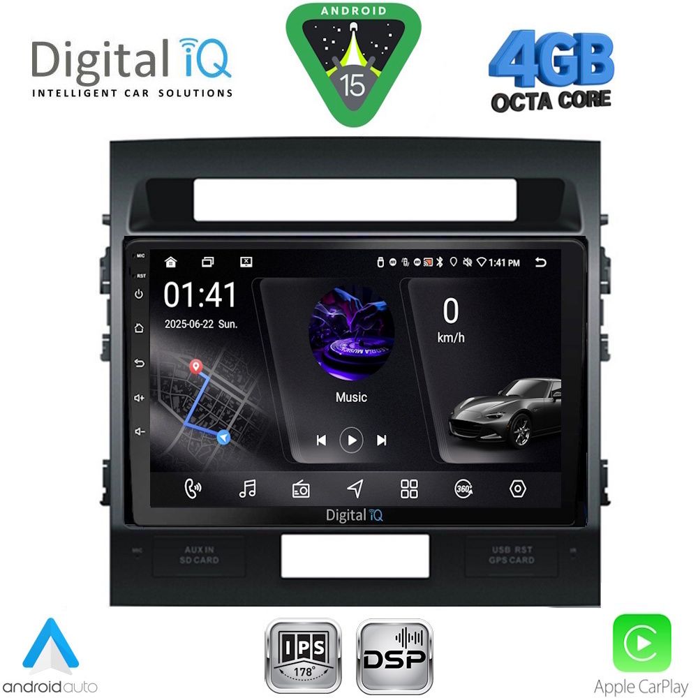 DIGITAL IQ RSG 6724_CPA (10inc) MULTIMEDIA TABLET for TOYOTA LAND CRUISER mod. 2008-2015