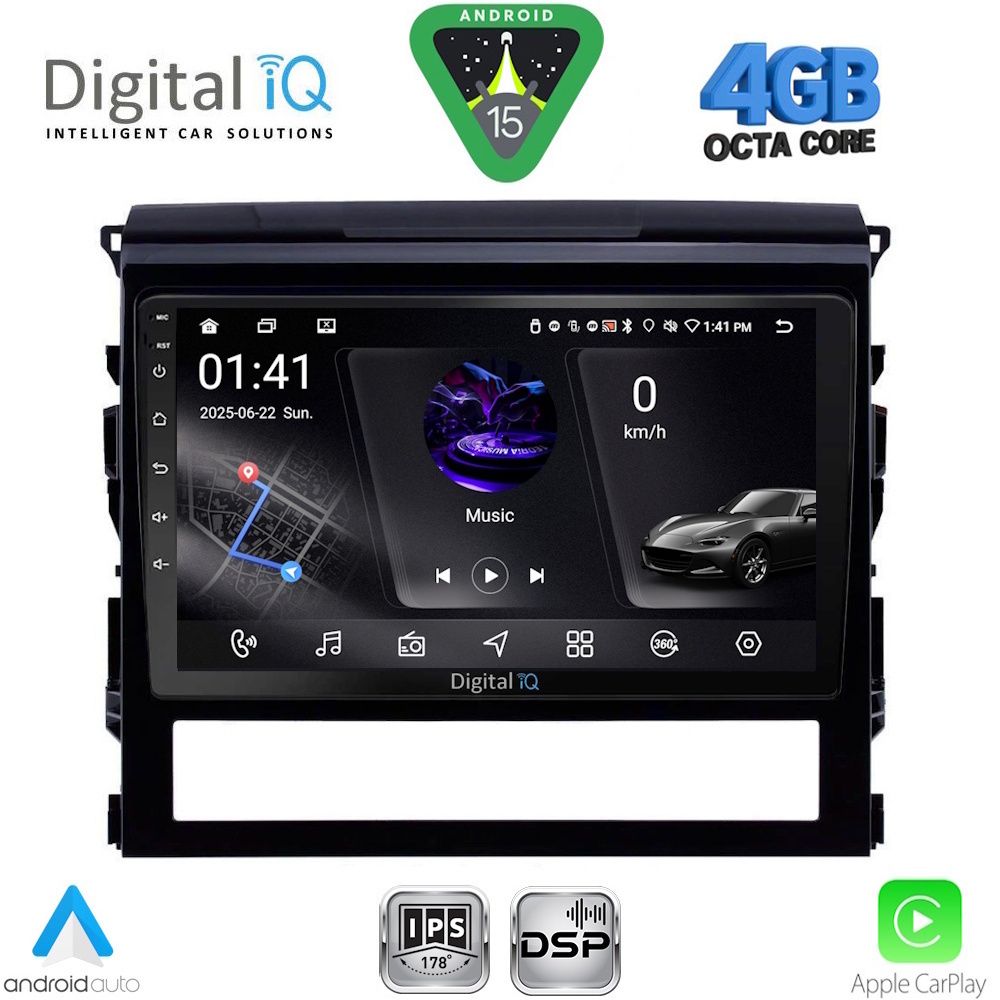 DIGITAL IQ RSG 6725_CPA (9inc) MULTIMEDIA TABLET for TOYOTA LANDCRUISER mod. 2016-2019