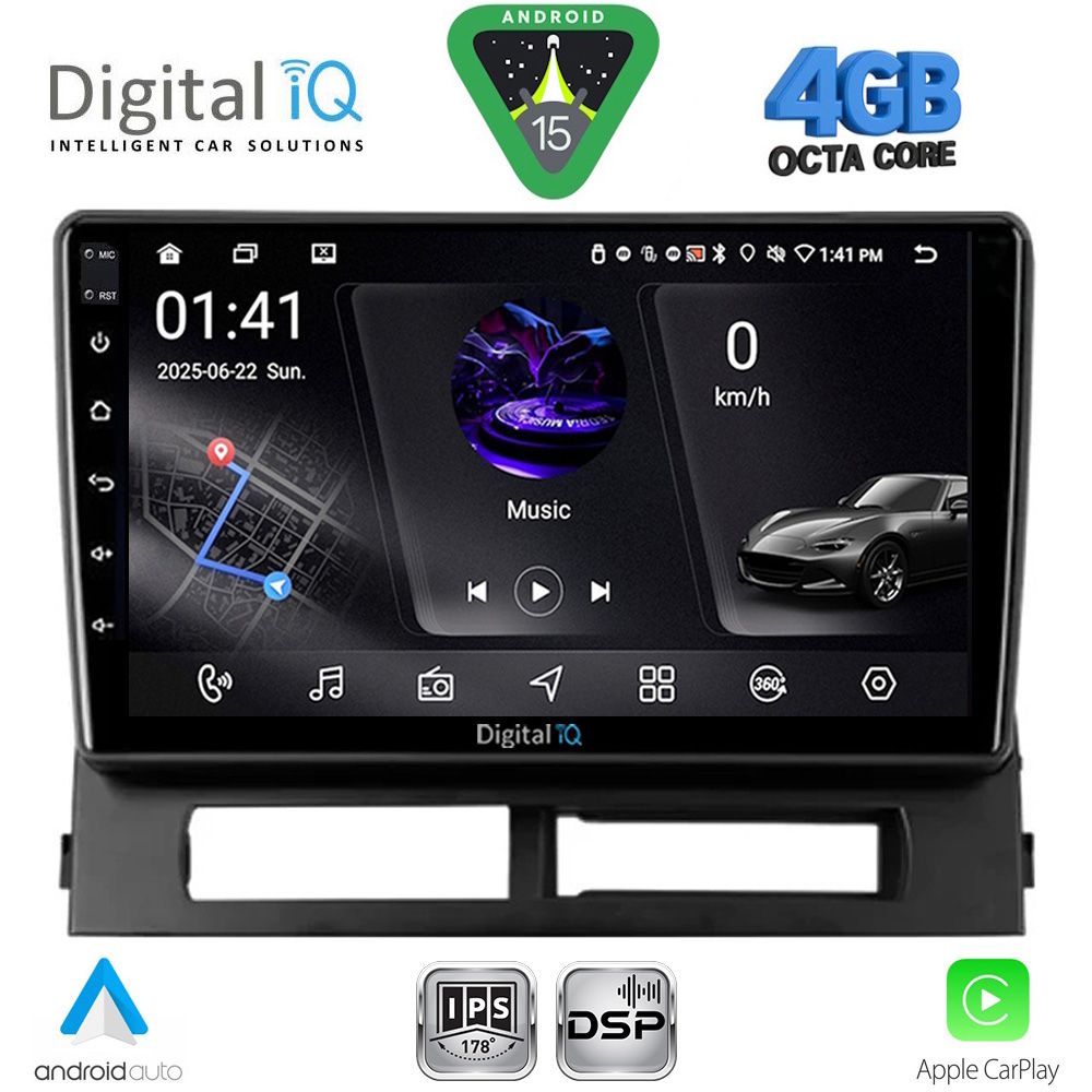 DIGITAL IQ RSG 6728DASH_CPA (9inc) MULTIMEDIA TABLET for TOYOTA PRIUS mod. 2003-2009 (Supports Original Clima-HYBRID)
