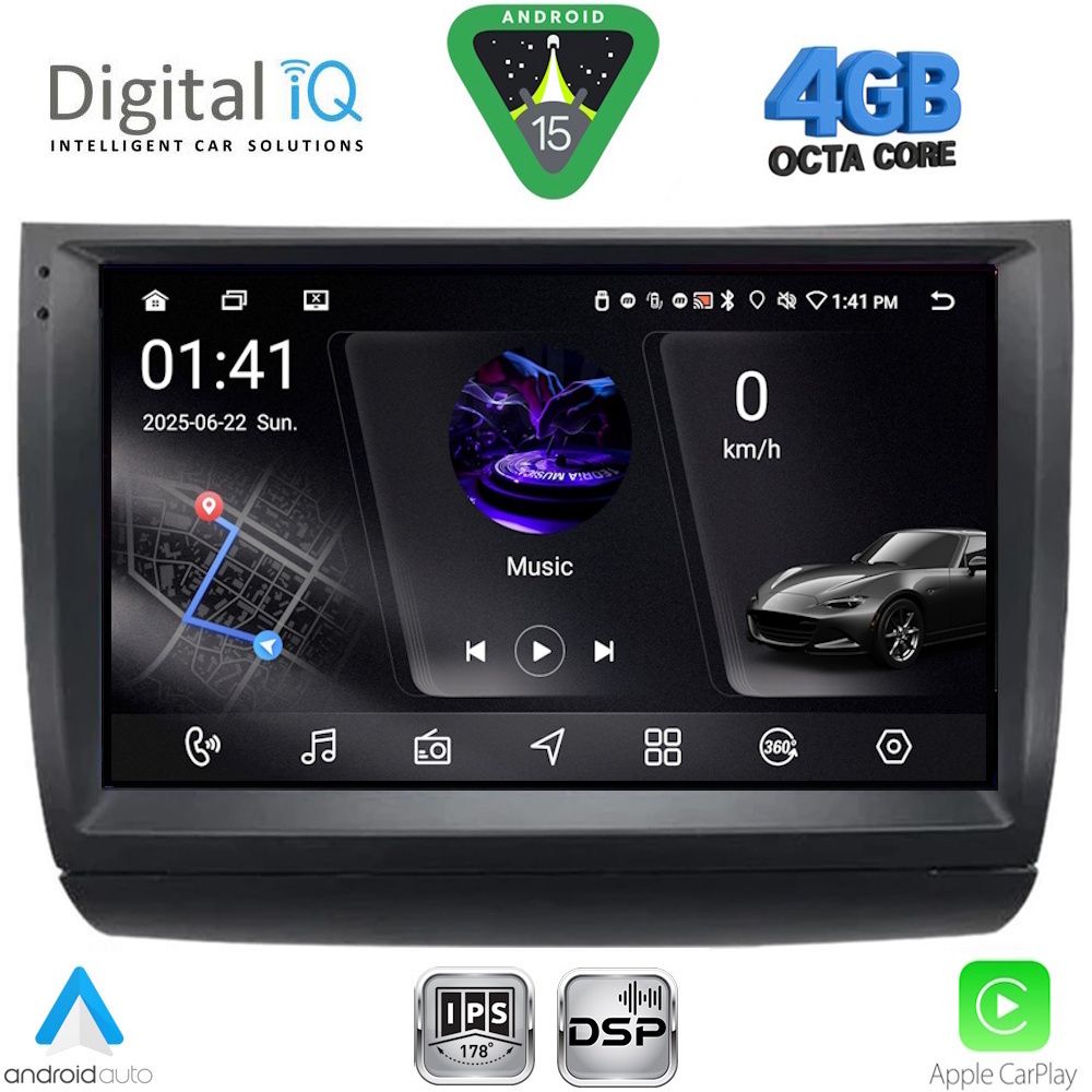 DIGITAL IQ RSG 6728_CPA (9inc) MULTIMEDIA TABLET for TOYOTA PRIUS mod. 2003-2009