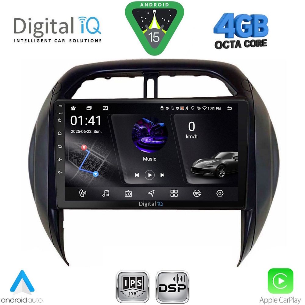 DIGITAL IQ RSG 6730_CPA CLIMA (9inc) MULTIMEDIA TABLET for TOYOTA RAV 4 mod. 2000-2006