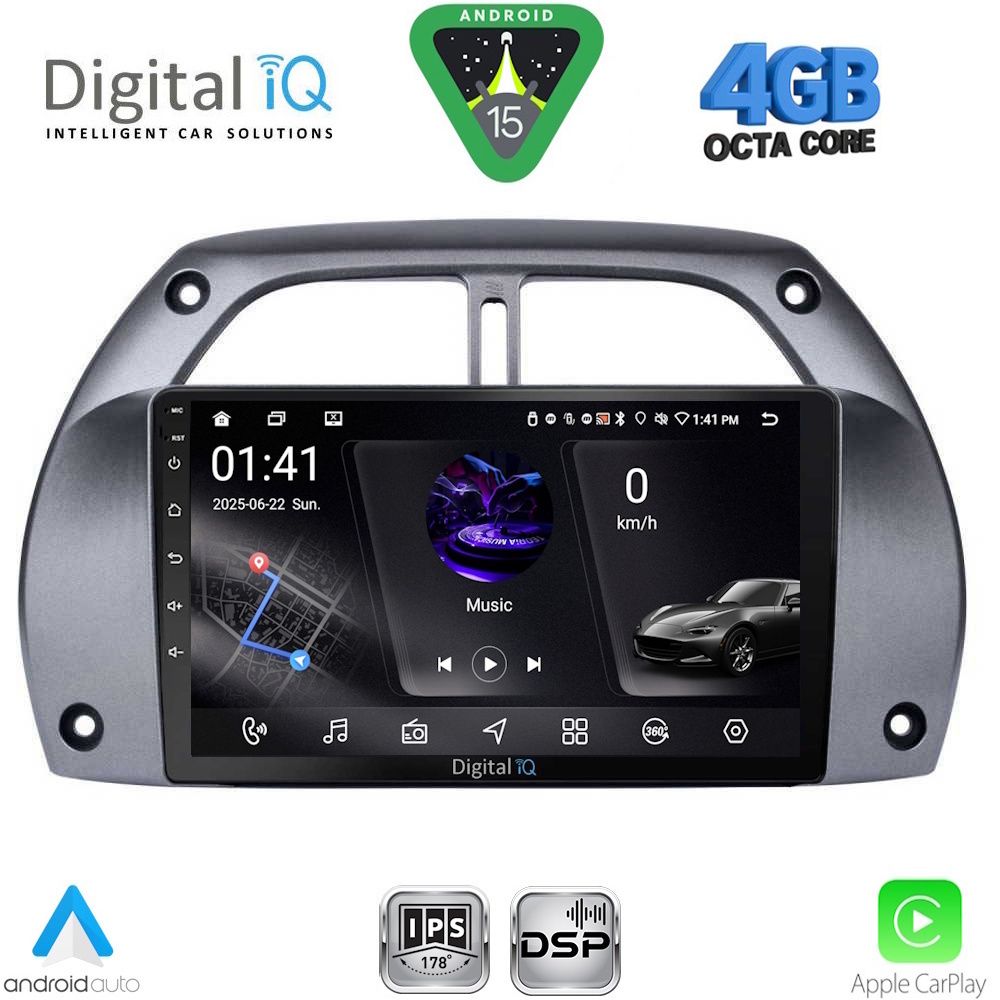 DIGITAL IQ RSG 6730_CPA A/C (9inc) MULTIMEDIA TABLET for TOYOTA RAV 4 mod. 2000-2006