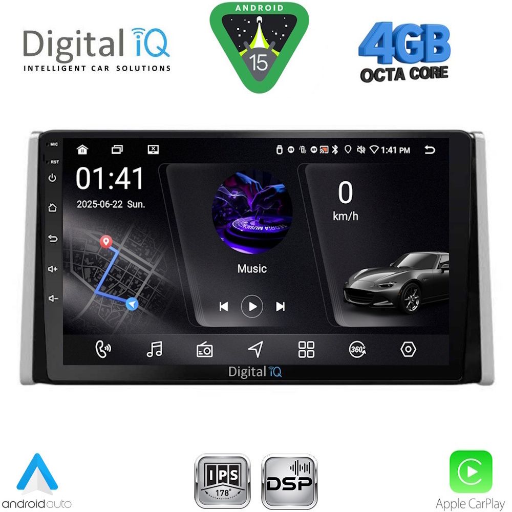 DIGITAL IQ RSG 6734_CPA (10inc) MULTIMEDIA TABLET for TOYOTA RAV 4 mod. 2019-2025