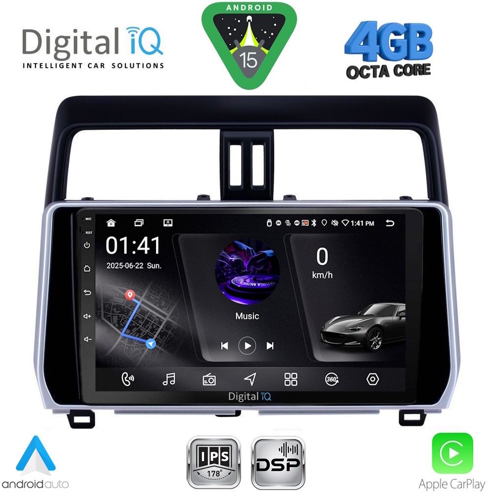 DIGITAL IQ RSG 6739_CPA (10inc) MULTIMEDIA TABLET for TOYOTA LAND CRUISER - PRADO mod. 2019-2023
