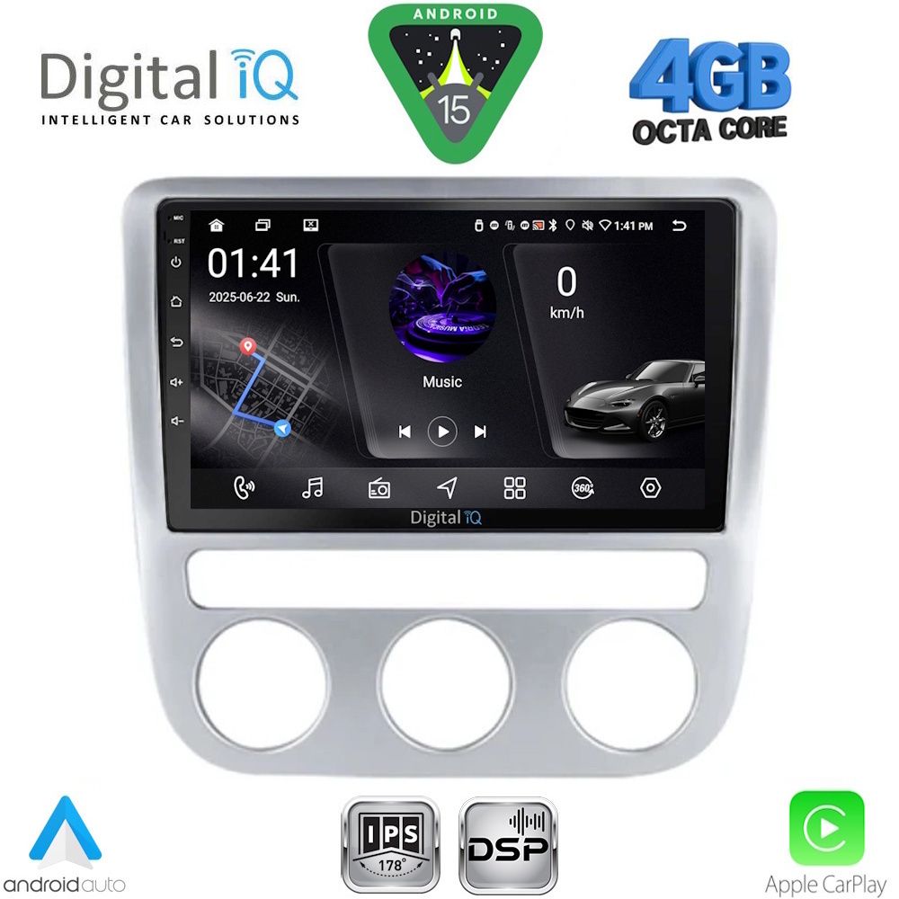 DIGITAL IQ RSG 6752_CPA CLIMA (9inc) MULTIMEDIA TABLET for VW EOS mod. 2006-2016 - SCIROCCO mod. 2008-2010
