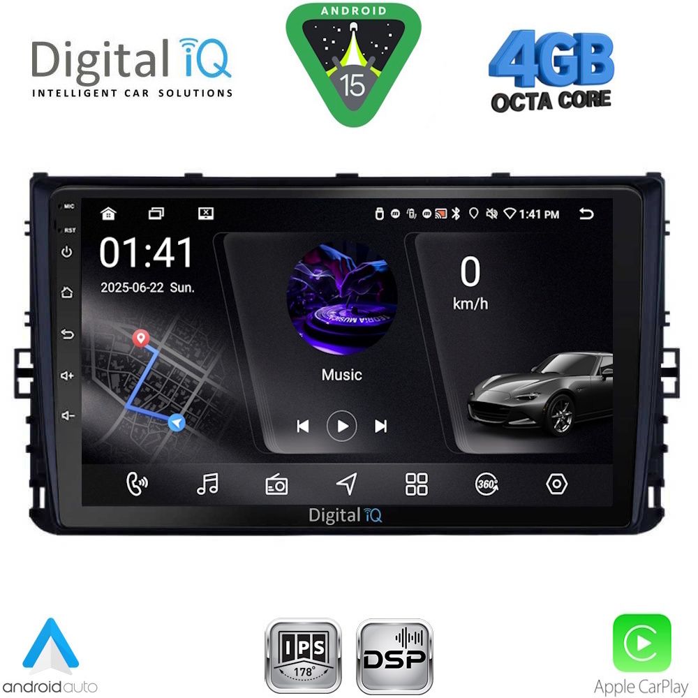 DIGITAL IQ RSG 6758_CPA (9inc) MULTIMEDIA TABLET for VW POLO – TROC – TCROSS - TAIGO mod. 2017-2026