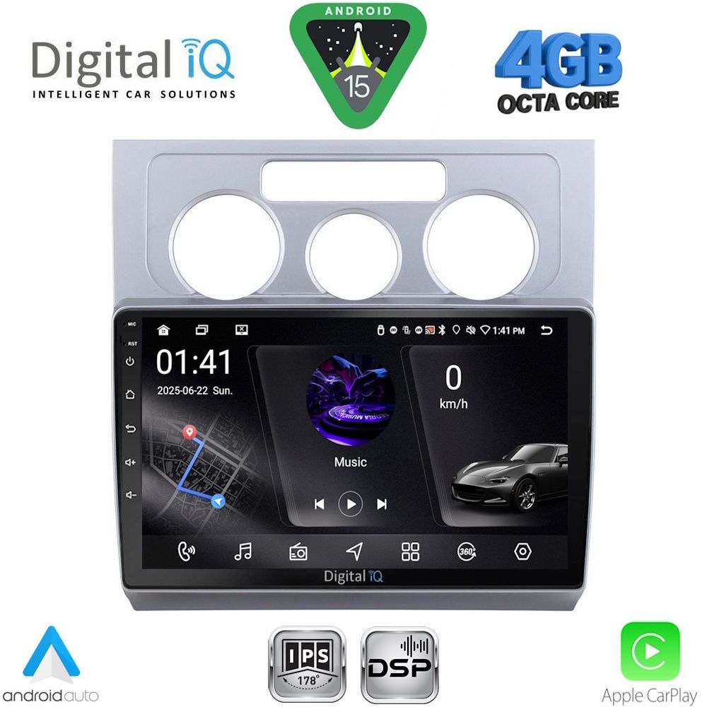 DIGITAL IQ RSG 6767_CPA A/C (10inc) MULTIMEDIA TABLET for VW TOURAN mod. 2003-2010
