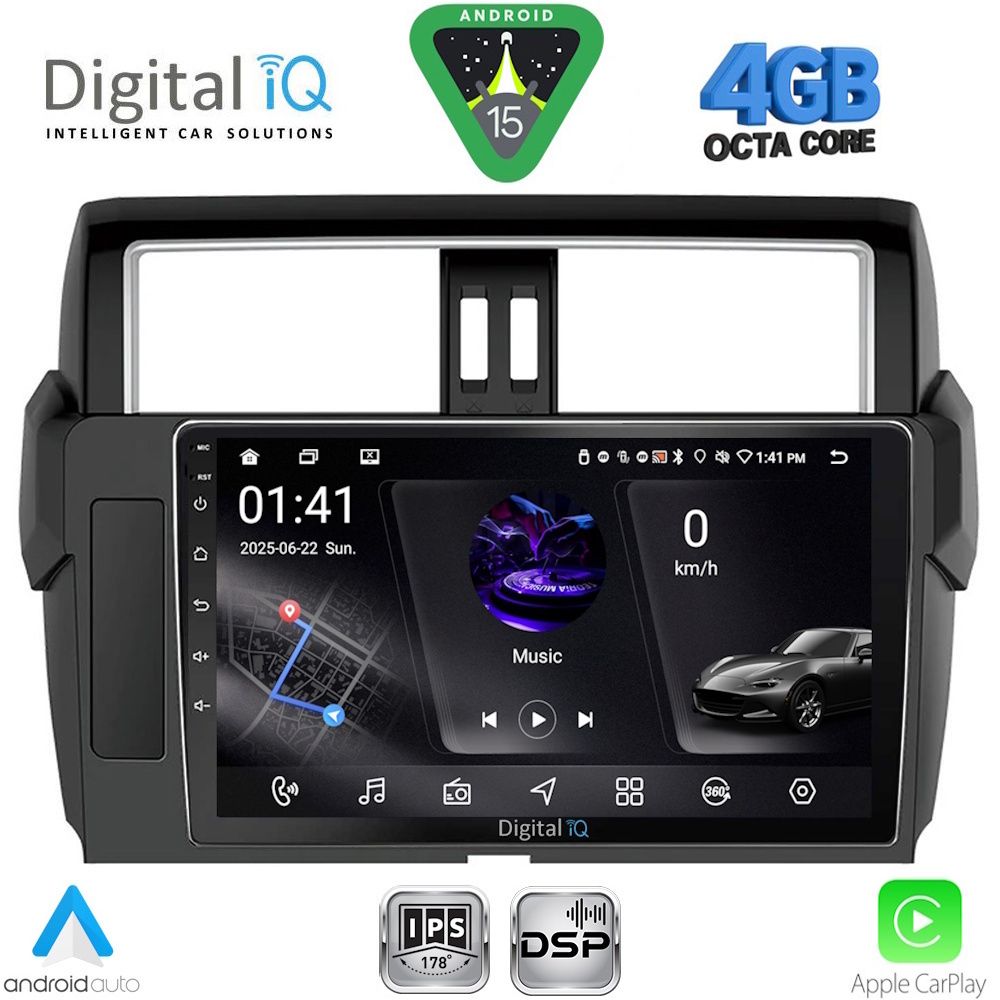 DIGITAL IQ RSG 6777_CPA (10inc) MULTIMEDIA TABLET for TOYOTA PRADO mod. 2014-2017