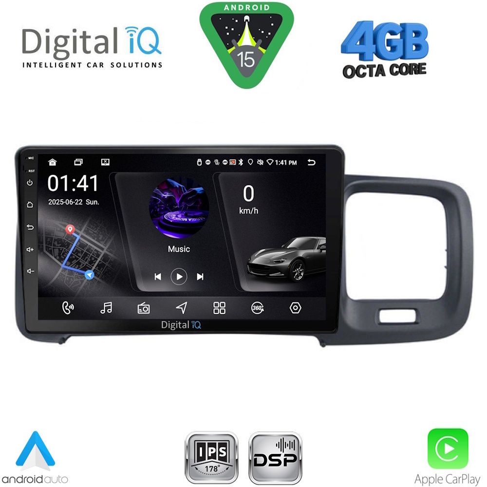 DIGITAL IQ RSG 6785_CPA (9inc) MULTIMEDIA TABLET for VOLVO S60 mod. 2010-2018