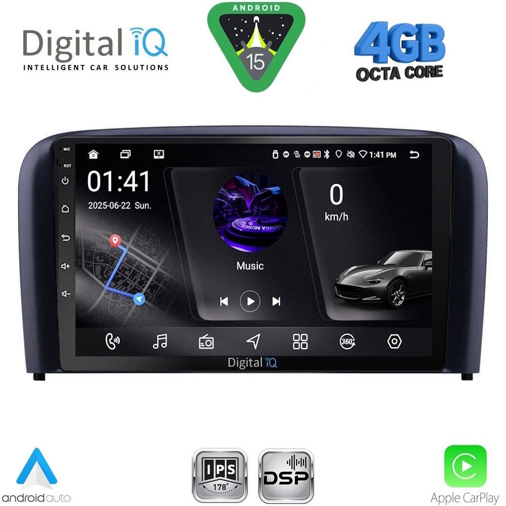 DIGITAL IQ RSG 6786_CPA (9inc) MULTIMEDIA TABLET for VOLVO S80 mod. 1999-2006