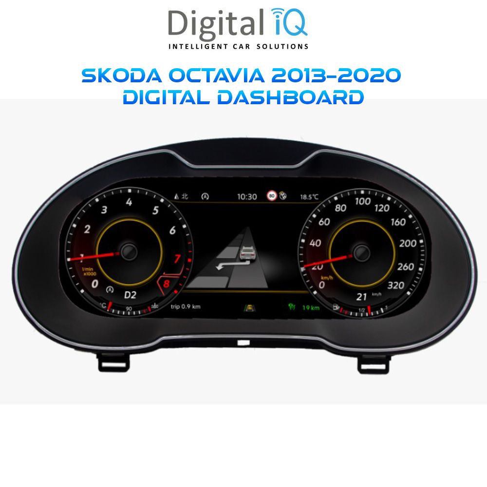 DIGITAL IQ DYL 597_DC (12.3in) DIGITAL INSTRUMENT CLUSTER for SKODA OCTAVIA 7 mod. 2013-2020