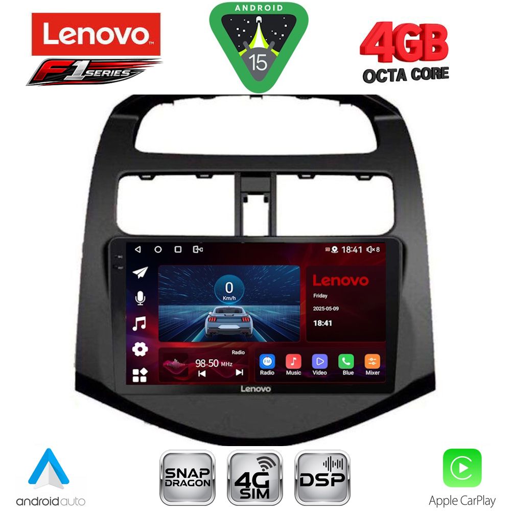 LENOVO SSQ 9078_CPA (9inc) MULTIMEDIA TABLET for CHEVROLET SPARK mod. 2009-2015