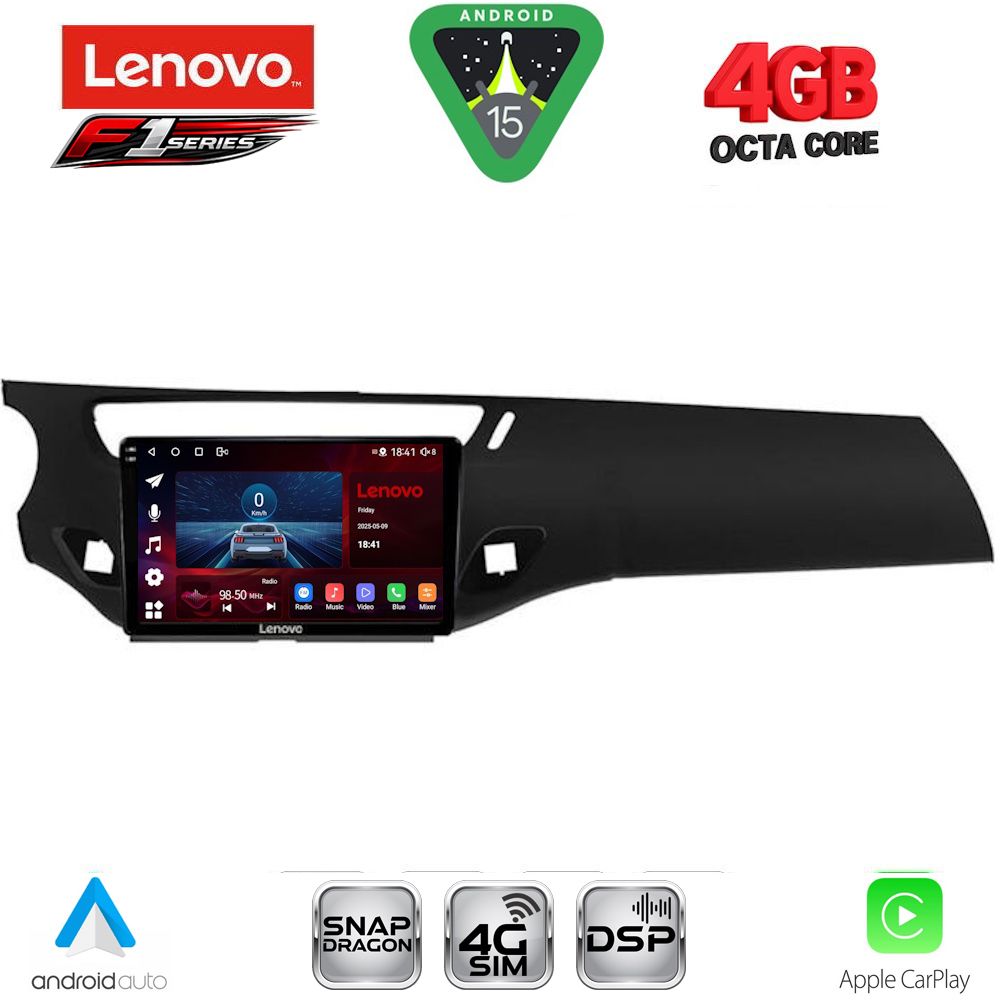 LENOVO SSQ 9092BL_CPA (9inc) MULTIMEDIA TABLET for CITROEN C3 - DS3 mod. 2009-2016 (BLACK)