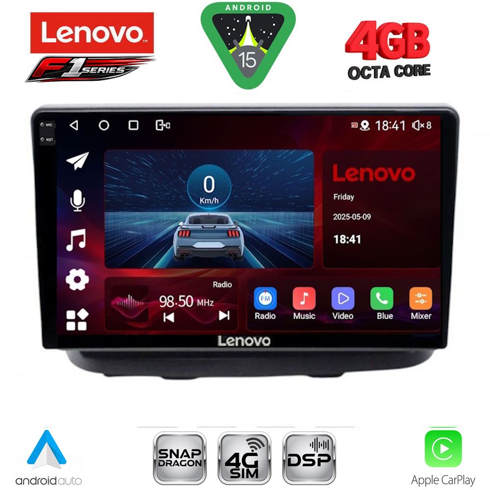 LENOVO SSQ 9135_CPA (10inc) MULTIMEDIA TABLET for FIAT DOBLO mod. 2002-2009